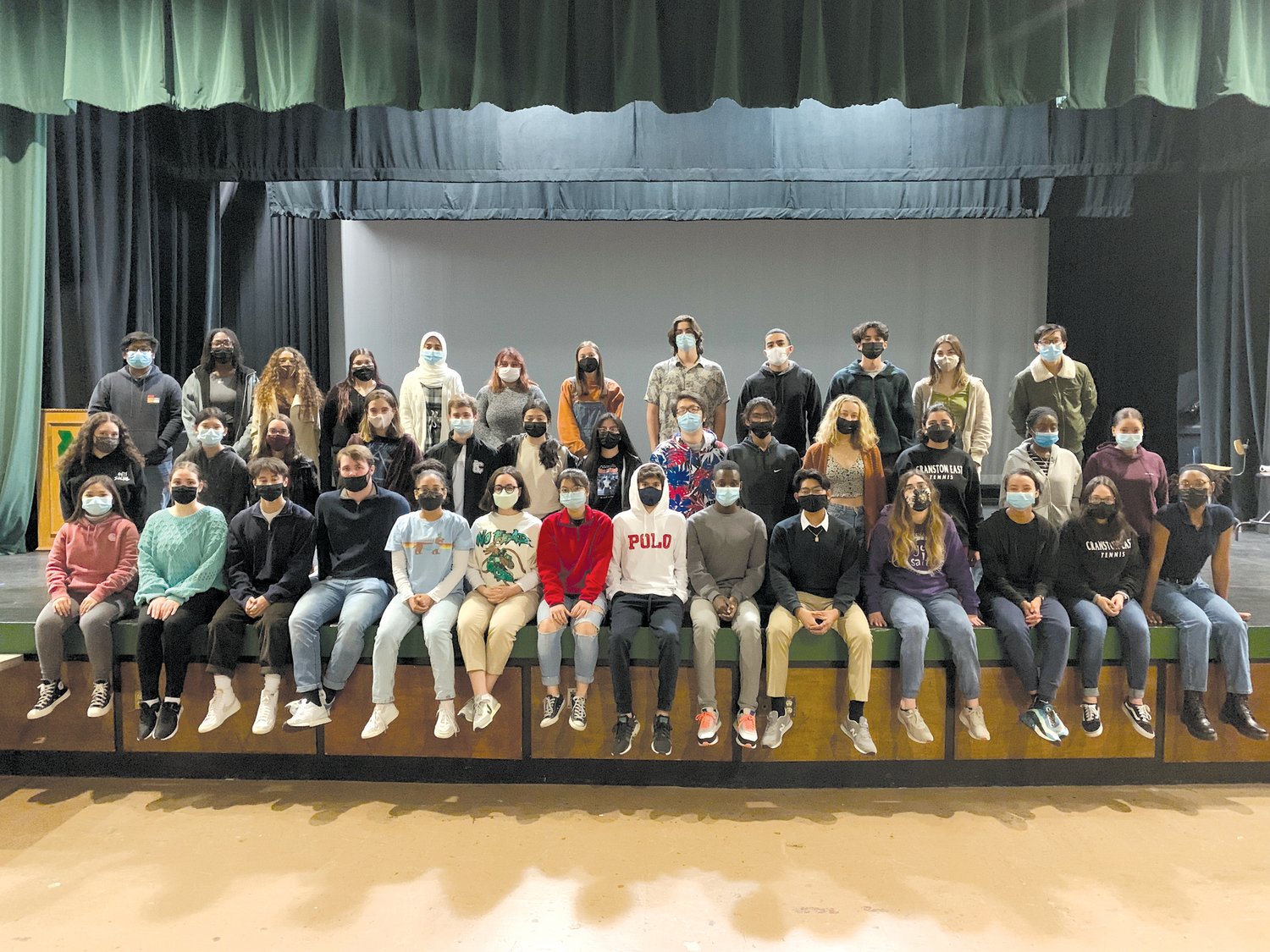 HELPING YOUNG READERS: Cranston High School East’s National Honor Society students completed a group project
where they recorded themselves reading children’s books aloud as part of their requirement to be in the honor society.